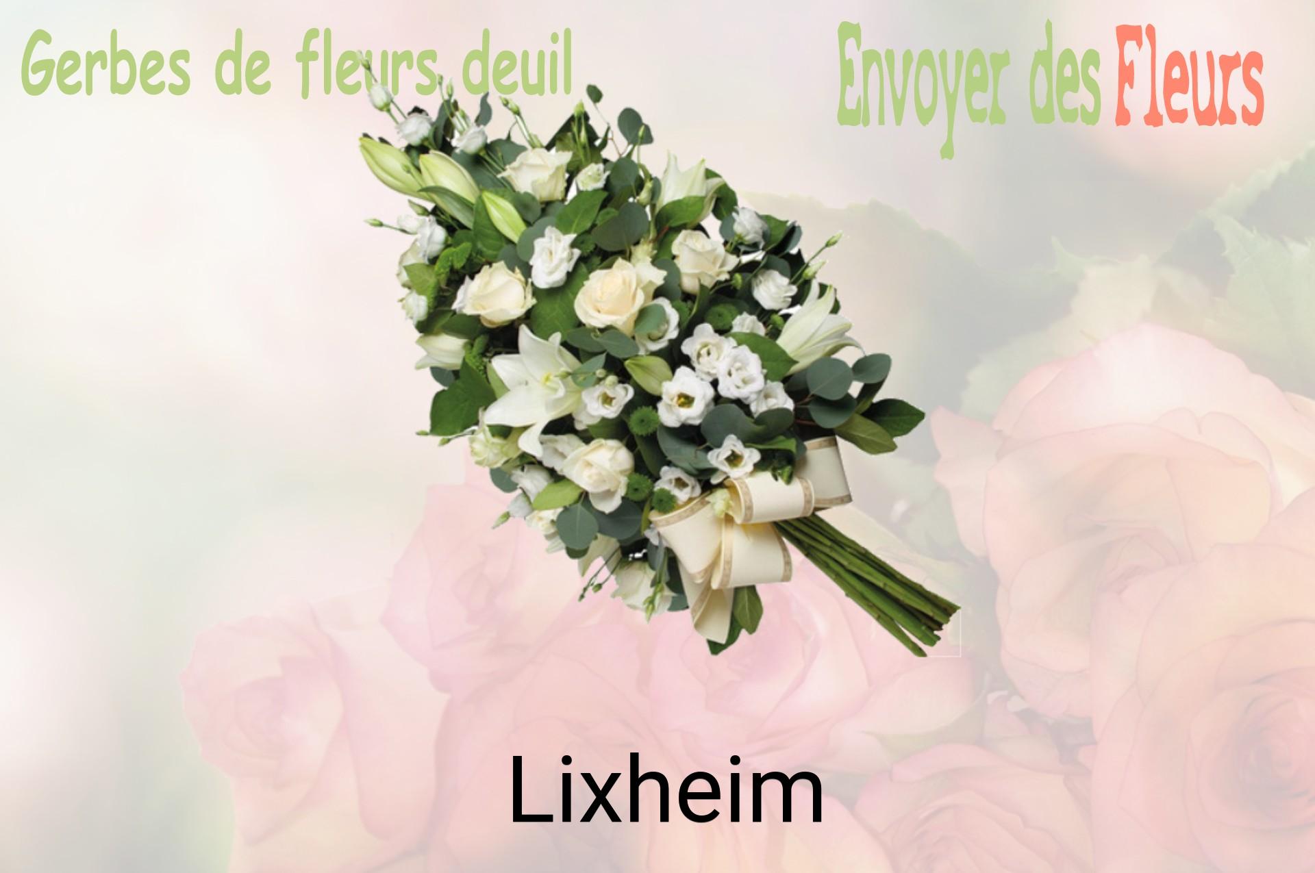 Gerbe de fleurs de deuil livrée à Lixheim